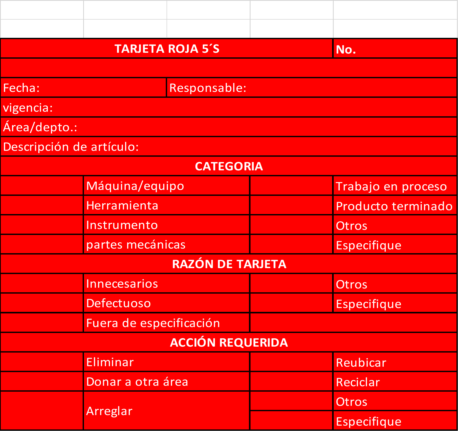 Tarjeta roja