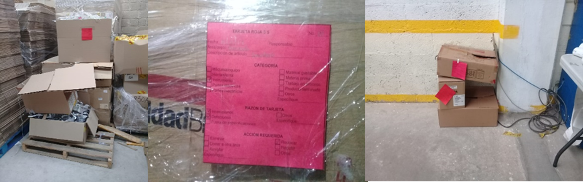 Aplicación de tarjetas rojas