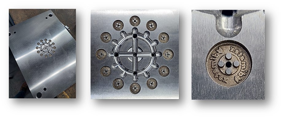 Figura 10. Placa del molde de botones