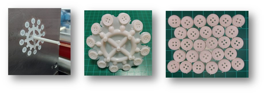 Figura 11. Inyección del material polimérico